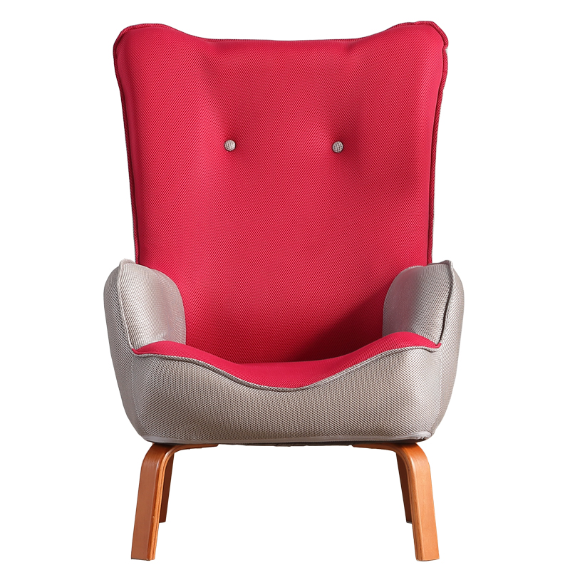 Modern High Wingback Fabric Upholstered Living Room Accent Chair