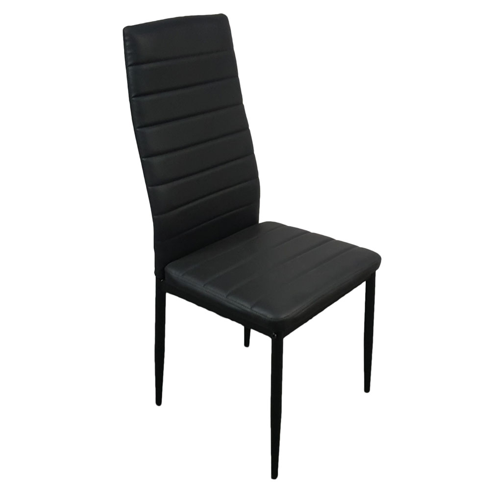 5 Piece Dining Table Set 4 Chairs Glass Metal Kitchen Room Breakfast Furniture US Shipping